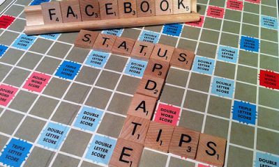 facebook status update tricks out of scrabble letters