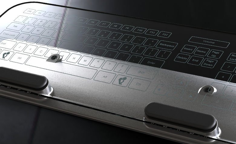 glass keyboard