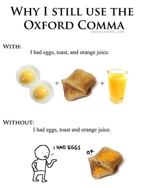 using the oxford comma