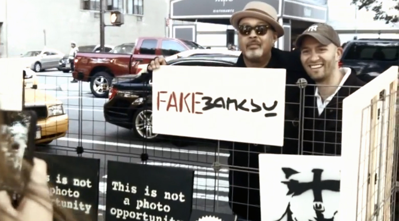 fake banksy