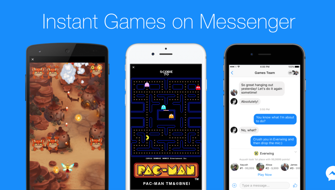 facebook messenger instant games