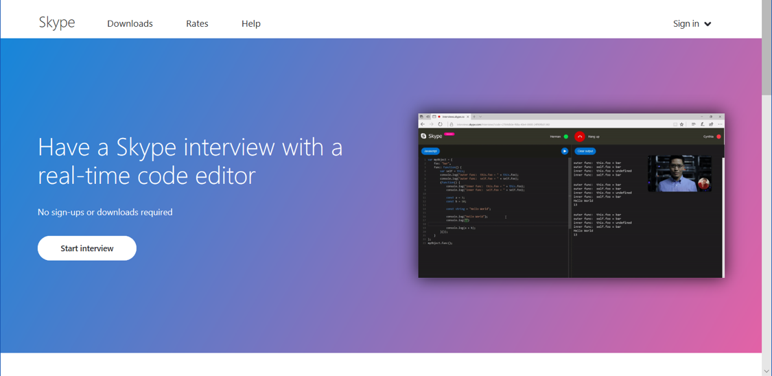 skype coding interview