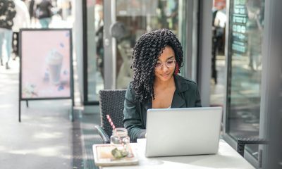 Woman working remotely as an entrepreneur in life.