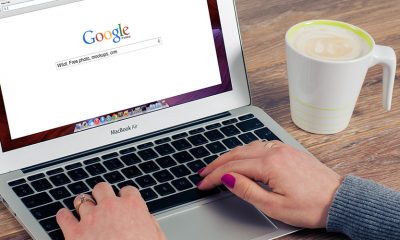 Google search open on laptop with SEO algorithm in place