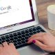 Google search open on laptop with SEO algorithm in place