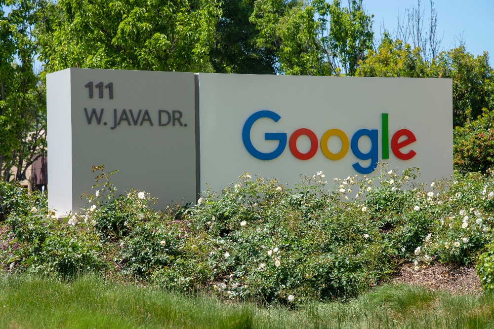 Google DeepMind corporate sign.