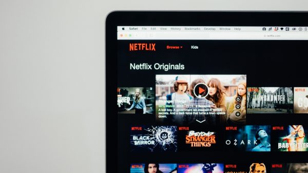 Netflix homepage representing new ad tier.