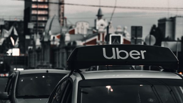uber robotaxi in the city